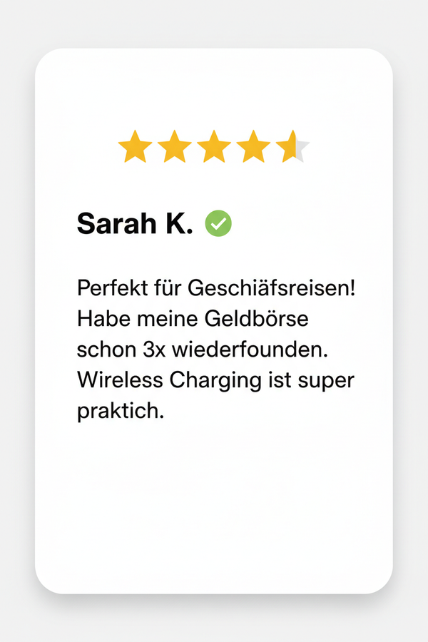 Bewertung Sarah K.